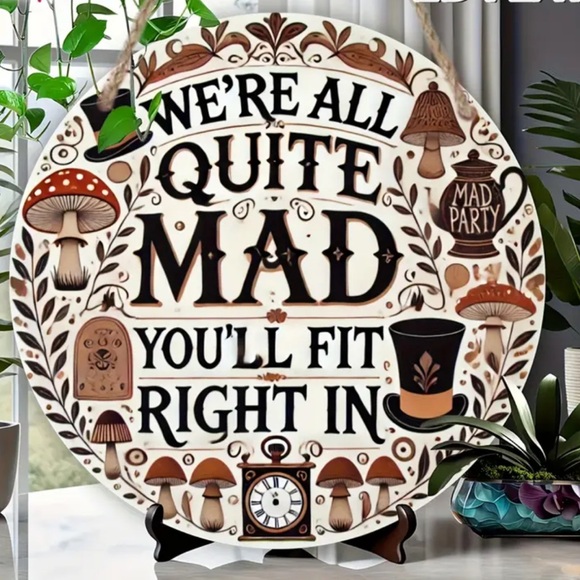 Other - 🌟Pick Any 2/$18 Sale Alice In Wonderland Sign